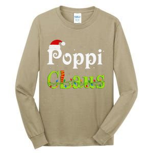 Christmas Holiday Party Poppi Claus Family Matching Pajamas Tall Long Sleeve T-Shirt