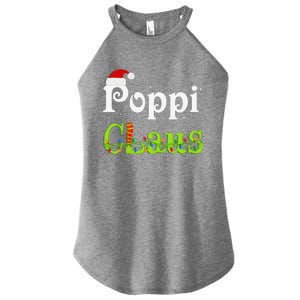 Christmas Holiday Party Poppi Claus Family Matching Pajamas Women's Perfect Tri Rocker Tank