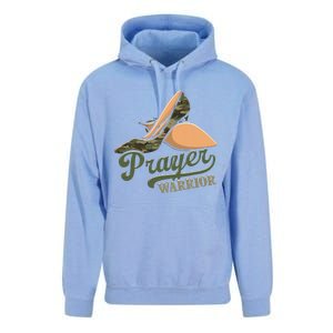 Camo Heels Prayer Warrior Faith God Jesus Christian Women Unisex Surf Hoodie