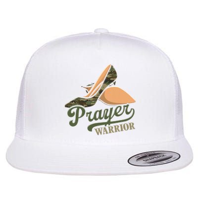 Camo Heels Prayer Warrior Faith God Jesus Christian Women Flatbill Hat