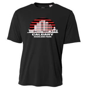 Calgary Highland Park Canada Skyline Cooling Performance Crew T-Shirt