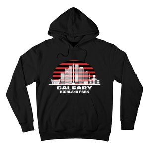 Calgary Highland Park Canada Skyline Hoodie