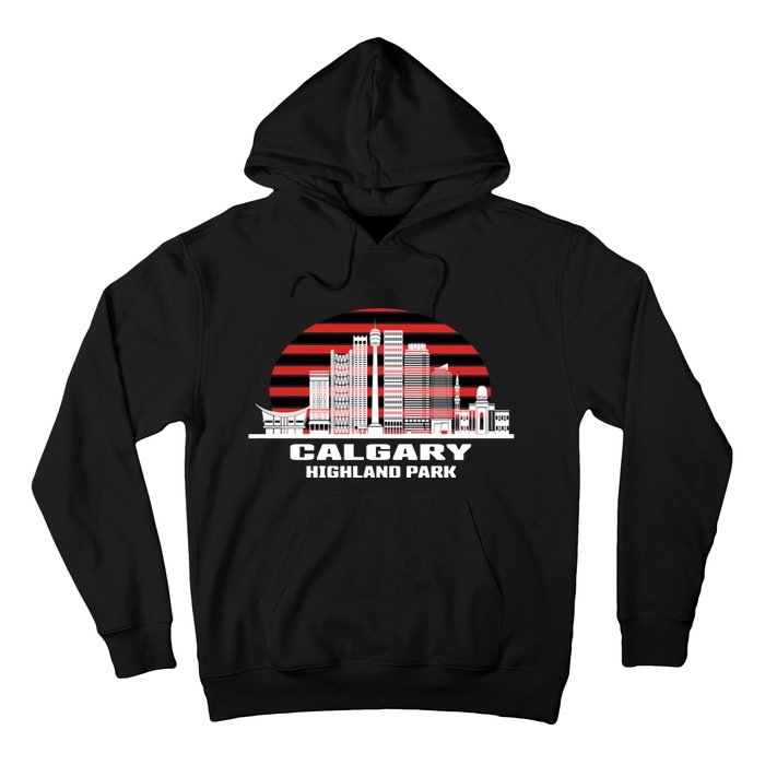 Calgary Highland Park Canada Skyline Hoodie