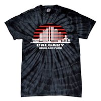 Calgary Highland Park Canada Skyline Tie-Dye T-Shirt