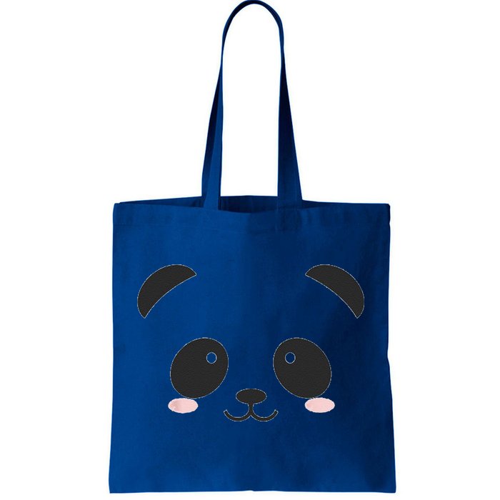 Cute Halloween Panda Bear Face Costume Gift Tote Bag