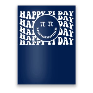 Cool Happy Pi Day Smiley Face Poster