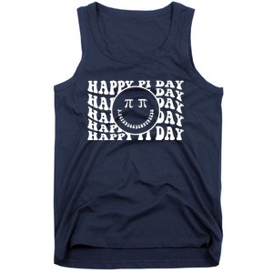 Cool Happy Pi Day Smiley Face Tank Top