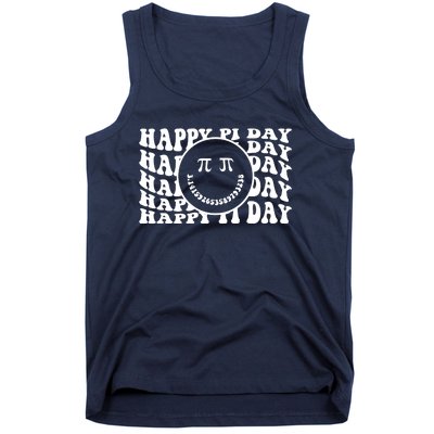 Cool Happy Pi Day Smiley Face Tank Top