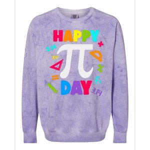 Cool Happy Pi Day Colorblast Crewneck Sweatshirt