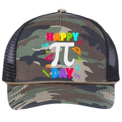 Cool Happy Pi Day Retro Rope Trucker Hat Cap