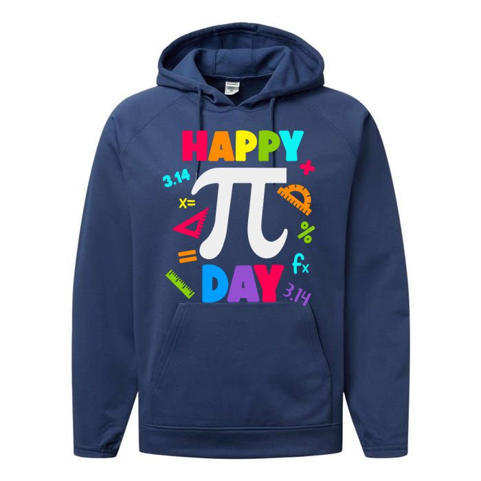 Cool Happy Pi Day Performance Fleece Hoodie