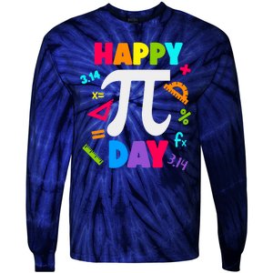 Cool Happy Pi Day Tie-Dye Long Sleeve Shirt