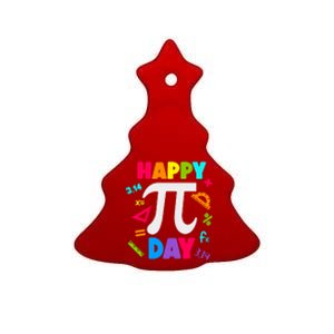 Cool Happy Pi Day Ceramic Tree Ornament