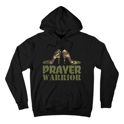 Camo Heels Prayer Warrior Faith God Jesus Hoodie