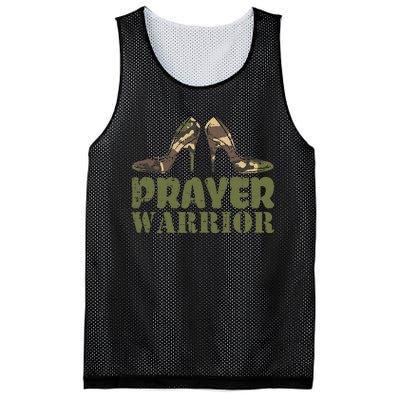 Camo Heels Prayer Warrior Faith God Jesus Mesh Reversible Basketball Jersey Tank