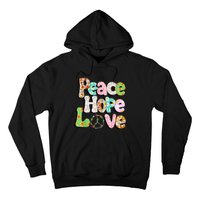 Colorful Halloween Peace Sign Love 60s 70s Hippie Costume Hoodie