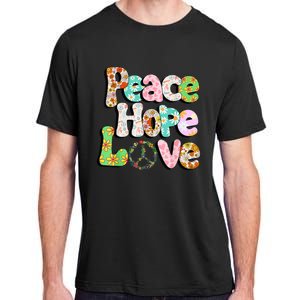 Colorful Halloween Peace Sign Love 60s 70s Hippie Costume Adult ChromaSoft Performance T-Shirt