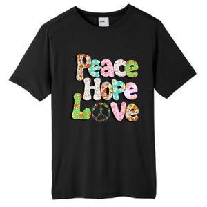 Colorful Halloween Peace Sign Love 60s 70s Hippie Costume Tall Fusion ChromaSoft Performance T-Shirt