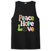 Colorful Halloween Peace Sign Love 60s 70s Hippie Costume PosiCharge Competitor Tank