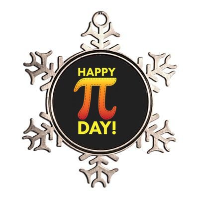 Cool Happy Pi Day Metallic Star Ornament