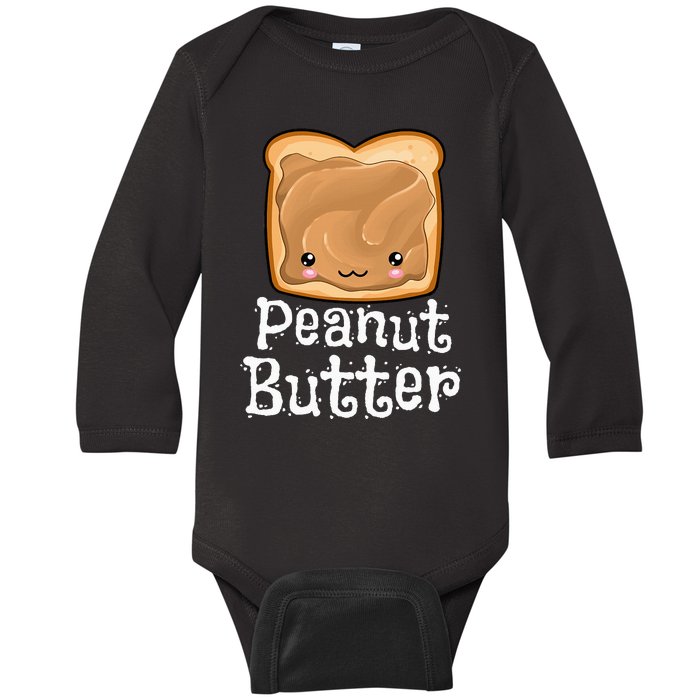 Cute Halloween Peanut Butter Jelly Matching Twins Costume Baby Long Sleeve Bodysuit