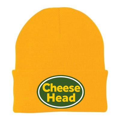 Cheese Head Packer Football Knit Cap Winter Beanie