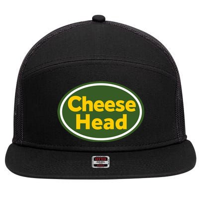 Cheese Head Packer Football 7 Panel Mesh Trucker Snapback Hat