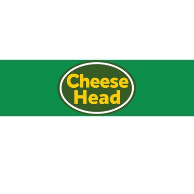 Cheese Head Packer Football Bumper Sticker