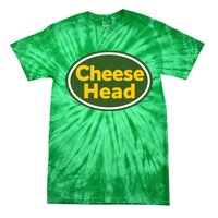 Cheese Head Packer Football Tie-Dye T-Shirt