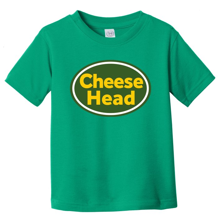 Cheese Head Packer Football Toddler T-Shirt