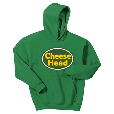 Cheese Head Packer Football Kids Hoodie