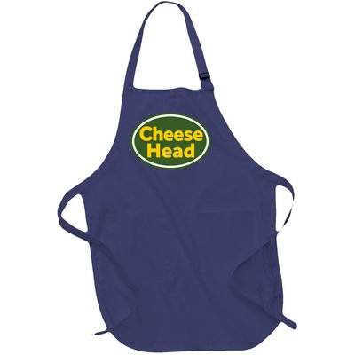 Cheese Head Packer Football Full-Length Apron With Pockets