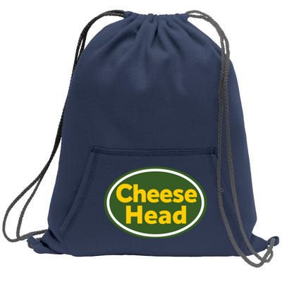 Cheese Head Packer Football Sweatshirt Cinch Pack Bag