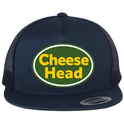 Cheese Head Packer Football Flat Bill Trucker Hat