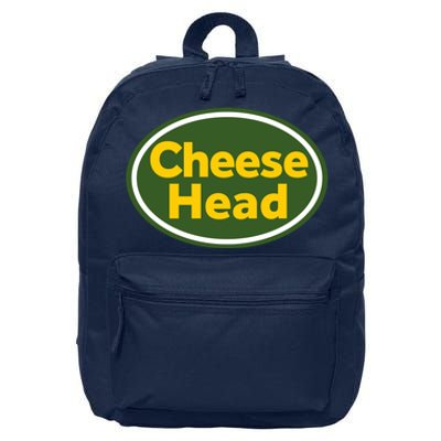 Cheese Head Packer Football 16 in Basic Backpack