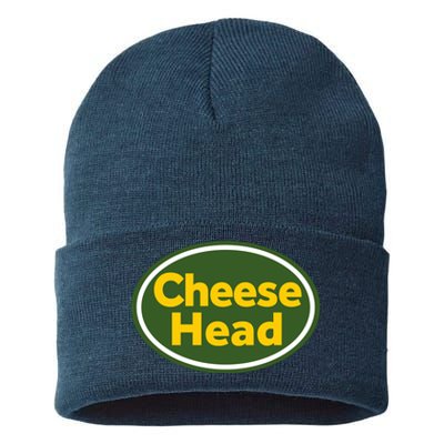 Cheese Head Packer Football Sustainable Knit Beanie