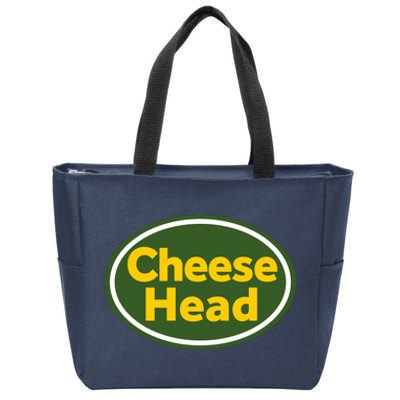 Cheese Head Packer Football Zip Tote Bag