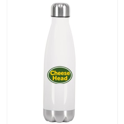 Cheese Head Packer Football Stainless Steel Insulated Water Bottle