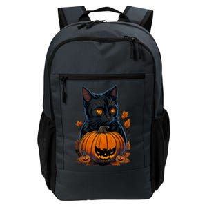 Cat Halloween Pumpkin Funny Cat Lover Costume Halloween Daily Commute Backpack