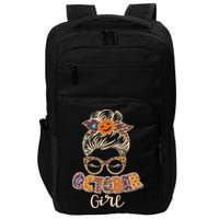 Cute Halloween Patterns October Girl Impact Tech Backpack