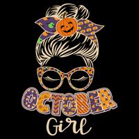 Cute Halloween Patterns October Girl Impact Tech Backpack