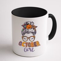 Cute Halloween Patterns October Girl Mug