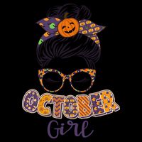 Cute Halloween Patterns October Girl Mug