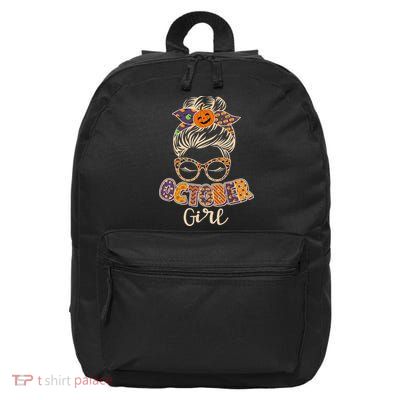 Cute Halloween Patterns October Girl 16 in Basic Backpack