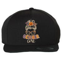 Cute Halloween Patterns October Girl Wool Snapback Cap