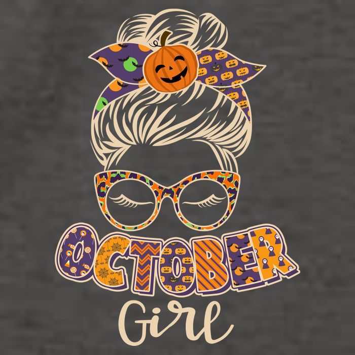 Cute Halloween Patterns October Girl Vector Backpack