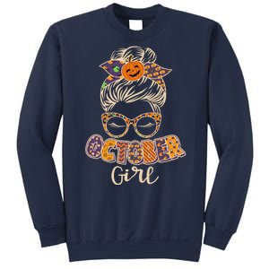 Cute Halloween Patterns October Girl Sweatshirt