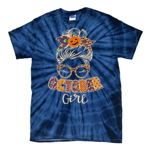 Cute Halloween Patterns October Girl Tie-Dye T-Shirt