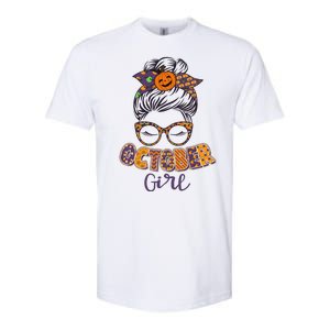 Cute Halloween Patterns October Girl Softstyle CVC T-Shirt