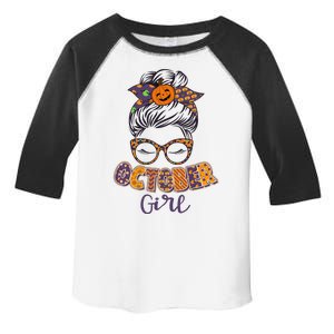 Cute Halloween Patterns October Girl Toddler Fine Jersey T-Shirt